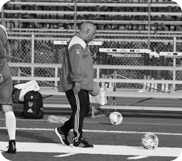 Soccer referee on the field
